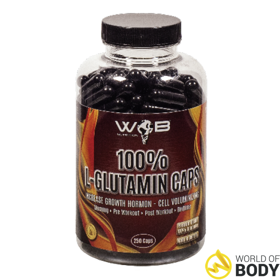 100% L-Glutamin 250 Caps