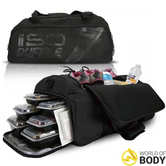 Isobag Original Isoduffle Sporttasche Mahlzeitentasche Black