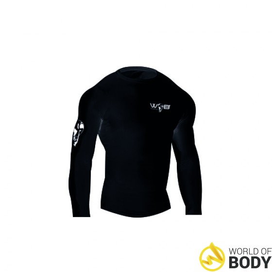 FUNKTIONSSHIRT MENS RASH GUARD FULL SLEEVE Schwarz