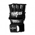 MMA Boxhandschuhe Leder mit Gel MMA Glove Schwarz